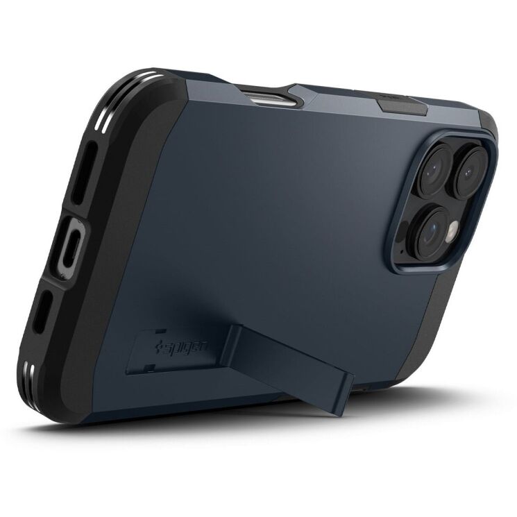 Защитный чехол Spigen (SGP) Tough Armor (MagFit) для Apple iPhone 16 Pro Max - Metal Slate: фото 3 из 15