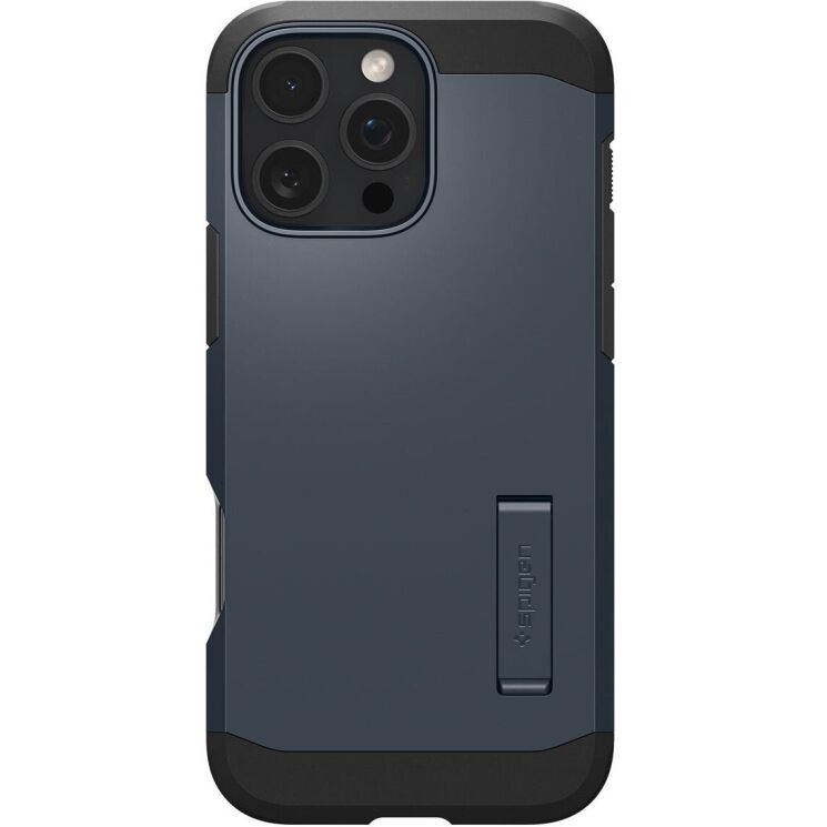 Защитный чехол Spigen (SGP) Tough Armor (MagFit) для Apple iPhone 16 Pro Max - Metal Slate: фото 2 из 15
