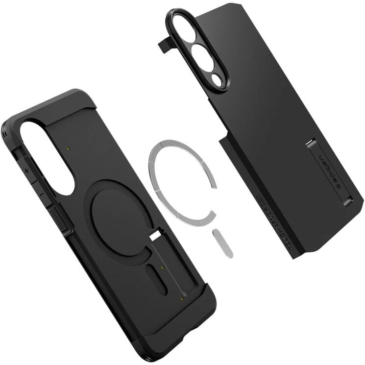 Защитный чехол Spigen (SGP) Tough Armor (MagFit) для Samsung Galaxy S25 Edge (S937) ACS09422 - Black: фото 6 из 23