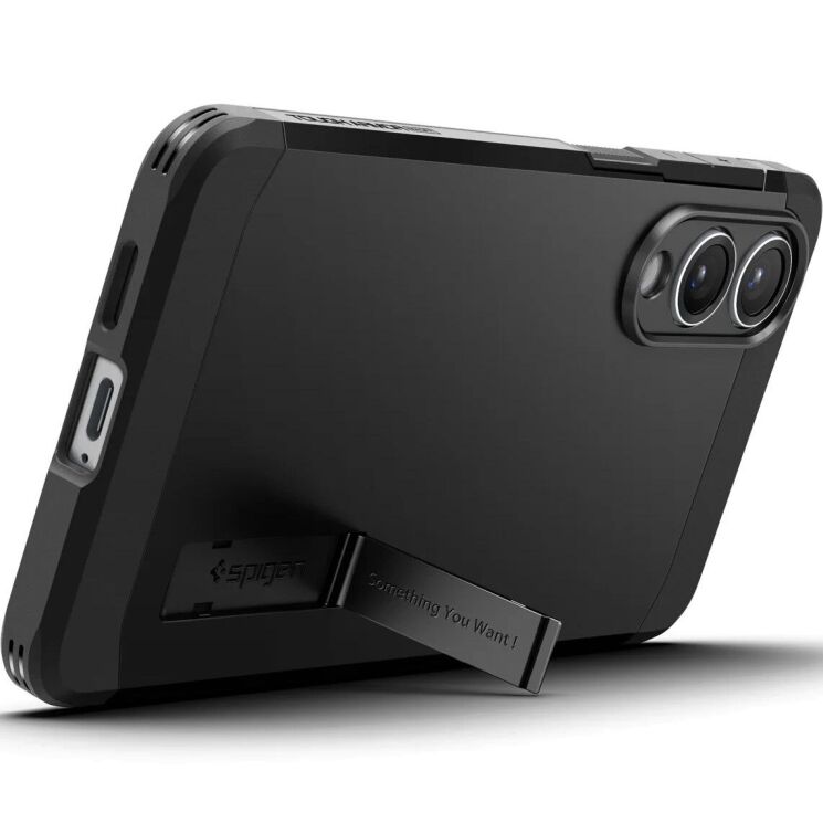 Защитный чехол Spigen (SGP) Tough Armor (MagFit) для Samsung Galaxy S25 Edge (S937) ACS09422 - Black: фото 4 из 23
