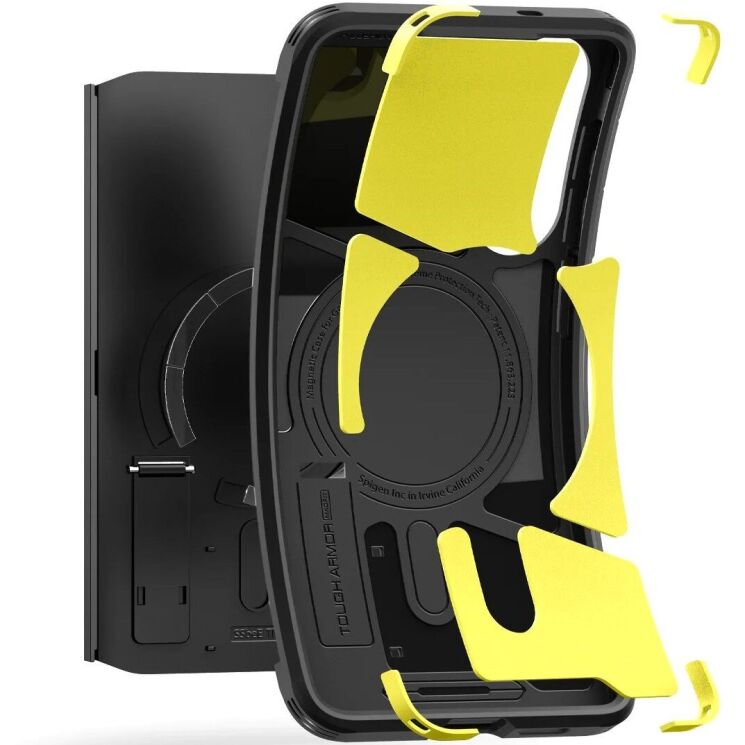Защитный чехол Spigen (SGP) Tough Armor (MagFit) для Samsung Galaxy S25 Edge (S937) ACS09422 - Black: фото 8 из 23