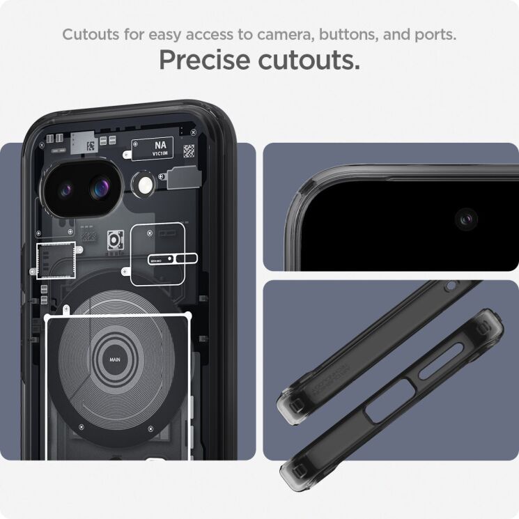 Защитный чехол Spigen (SGP) Ultra Hybrid Zero One (MagFit) для Google Pixel 9a (ACS09044) - Black: фото 13 из 14
