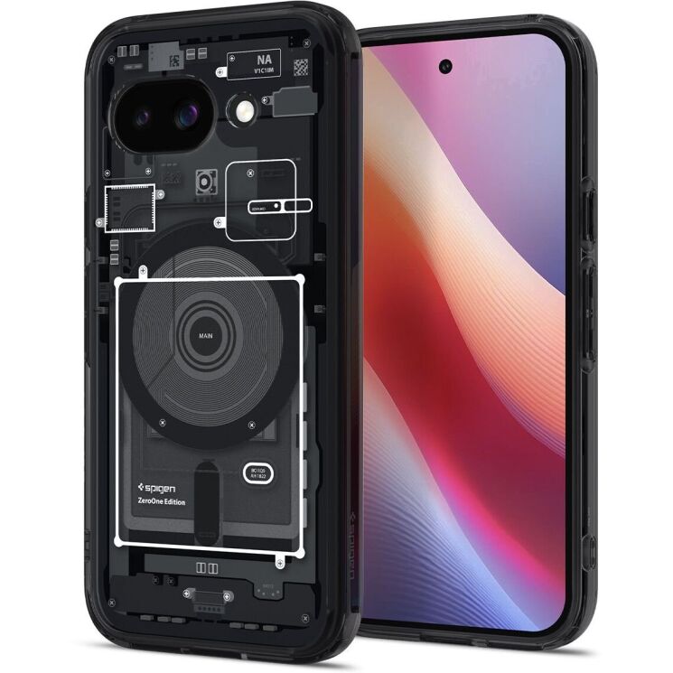 Защитный чехол Spigen (SGP) Ultra Hybrid Zero One (MagFit) для Google Pixel 9a (ACS09044) - Black: фото 1 из 14