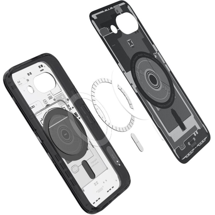 Защитный чехол Spigen (SGP) Ultra Hybrid Zero One (MagFit) для Google Pixel 9a (ACS09044) - Black: фото 5 из 14