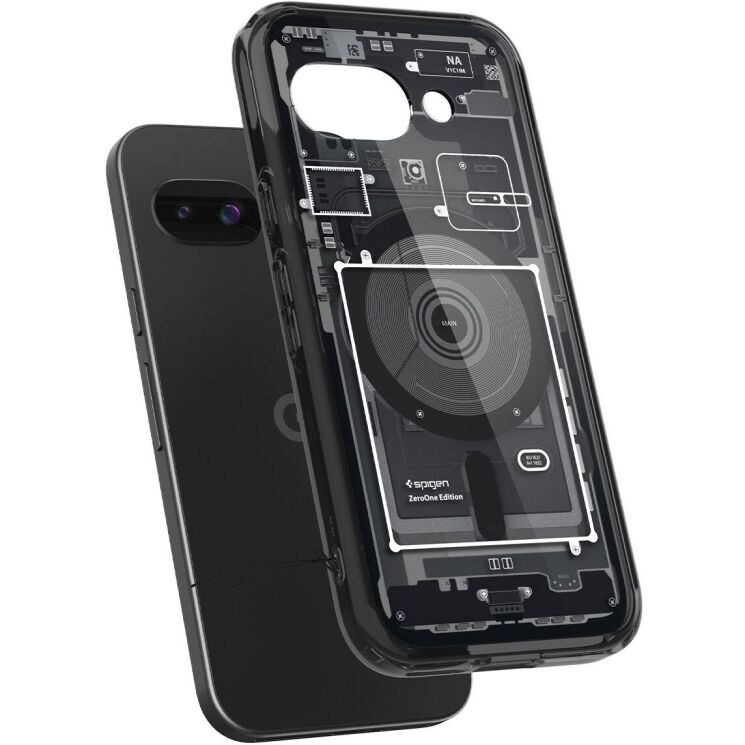 Защитный чехол Spigen (SGP) Ultra Hybrid Zero One (MagFit) для Google Pixel 9a (ACS09044) - Black: фото 4 из 14