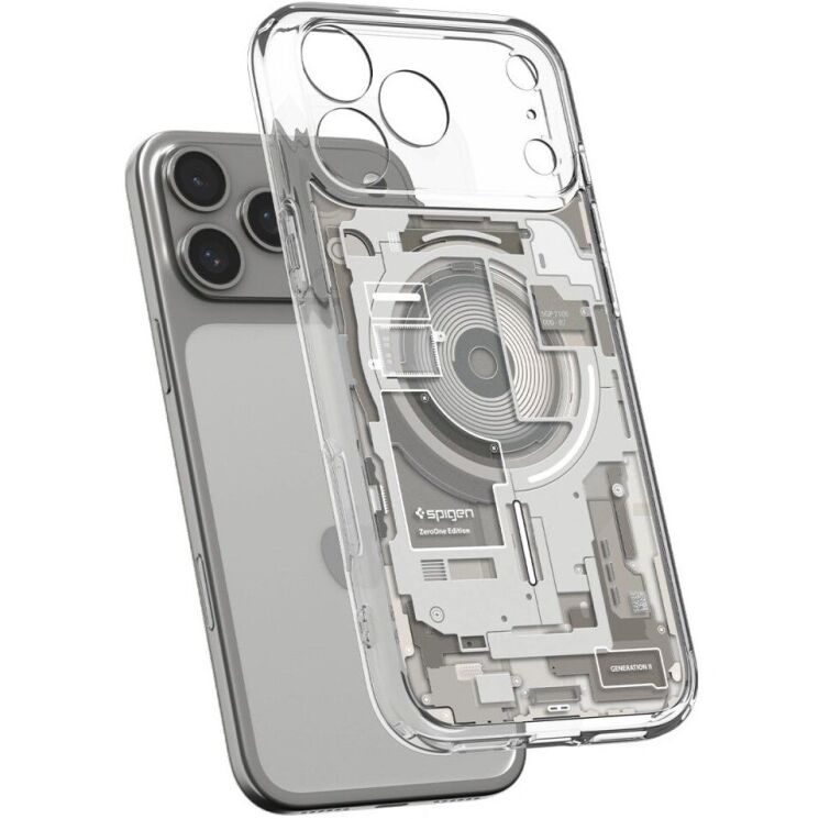 Защитный чехол Spigen Ultra Hybrid Zero One (MagFit) для iPhone 18 Pro Max (ACS12127) - Natural (440312N) Защитный чехол Spigen Ultra Hybrid Zero One (MagFit) для iPhone 18 Pro Max (ACS12127) - Natural: фото 4 из 12