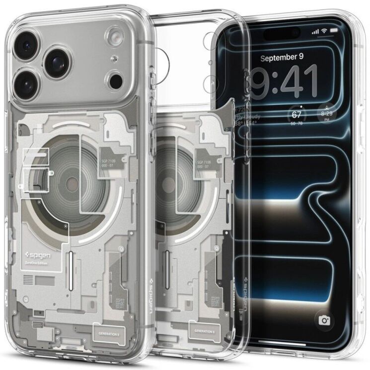 Защитный чехол Spigen Ultra Hybrid Zero One (MagFit) для iPhone 18 Pro Max (ACS12127) - Natural (440312N) Защитный чехол Spigen Ultra Hybrid Zero One (MagFit) для iPhone 18 Pro Max (ACS12127) - Natural: фото 1 из 12