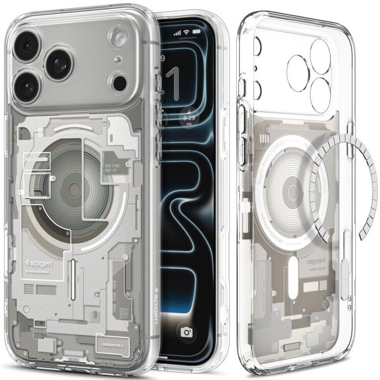 Защитный чехол Spigen Ultra Hybrid Zero One (MagFit) для iPhone 18 Pro Max (ACS12127) - Natural (440312N) Защитный чехол Spigen Ultra Hybrid Zero One (MagFit) для iPhone 18 Pro Max (ACS12127) - Natural: фото 2 из 12