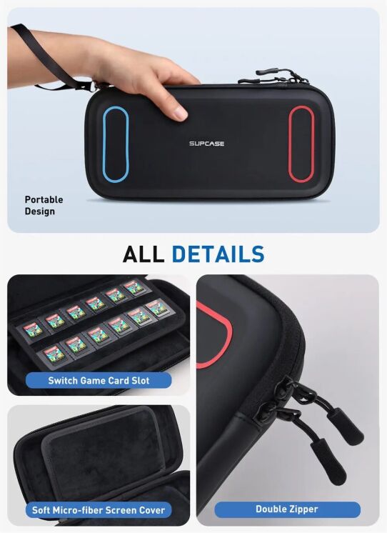 Захисний чохол Supcase Carrying Mini для Nintendo Switch 2 (843439157484) - Black: фото 7 з 7
