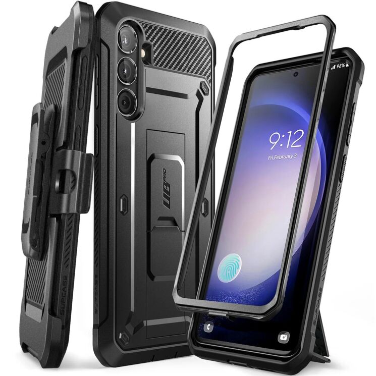 Защитный чехол Supcase Unicorn Beetle Pro Rugged Case для Samsung Galaxy S24 FE (S721) 843439151581 - Black: фото 1 из 11