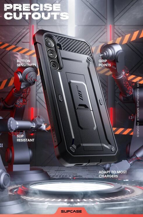 Защитный чехол Supcase Unicorn Beetle Pro Rugged Case для Samsung Galaxy S24 FE (S721) 843439151581 - Black: фото 9 из 11