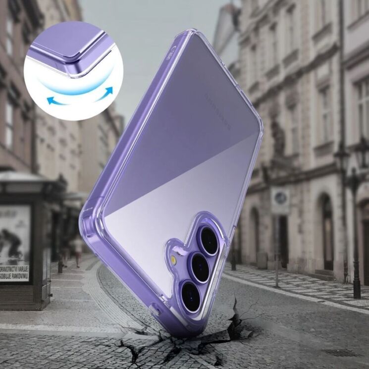Защитный чехол Tech-Protect FlexAir Hybrid для Samsung Galaxy S25 Edge (S937) - Clear: фото 5 из 5