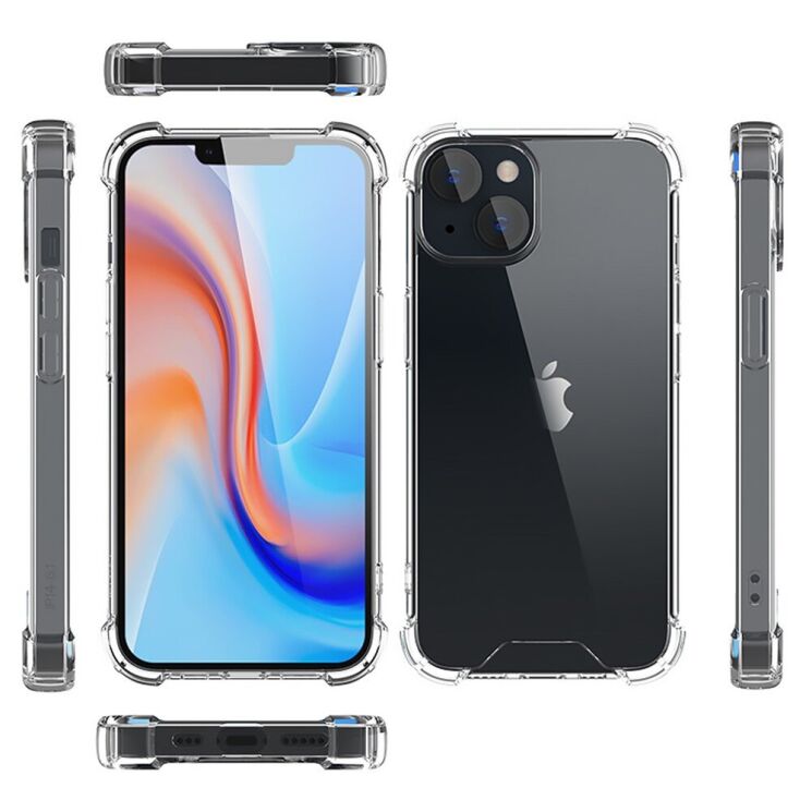 Защитный чехол UniCase AirBag для Apple iPhone 14 - Transparent: фото 3 из 7