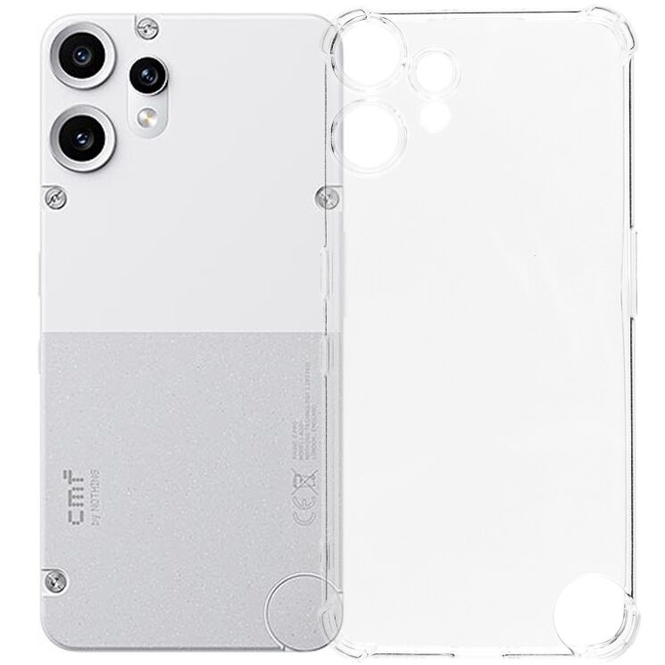 Захисний чохол UniCase AirBag для Nothing CMF Phone 2 Pro - Transparent: фото 1 з 5
