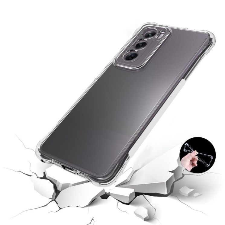 Захисний чохол UniCase AirBag для OPPO Reno 12 - Transparent: фото 4 з 5