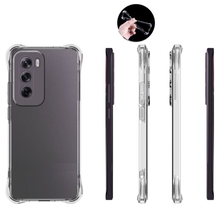 Захисний чохол UniCase AirBag для OPPO Reno 12 - Transparent: фото 5 з 5