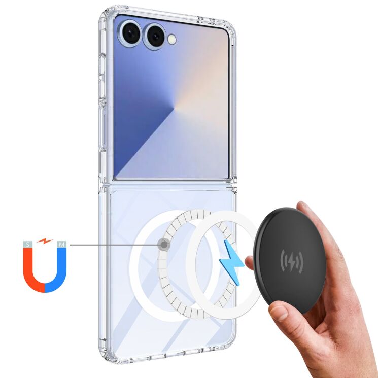 Защитный чехол UniCase AirBag MagSafe для Samsung Galaxy Flip 8 - Clear (423517C) Защитный чехол UniCase AirBag MagSafe для Samsung Galaxy Flip 8 - Clear: фото 9 из 9
