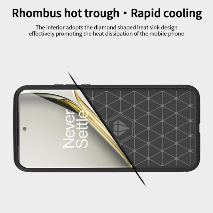 Защитный чехол MOFI Carbon Fiber для OnePlus Ace 3 Pro - Red: фото 6 из 9
