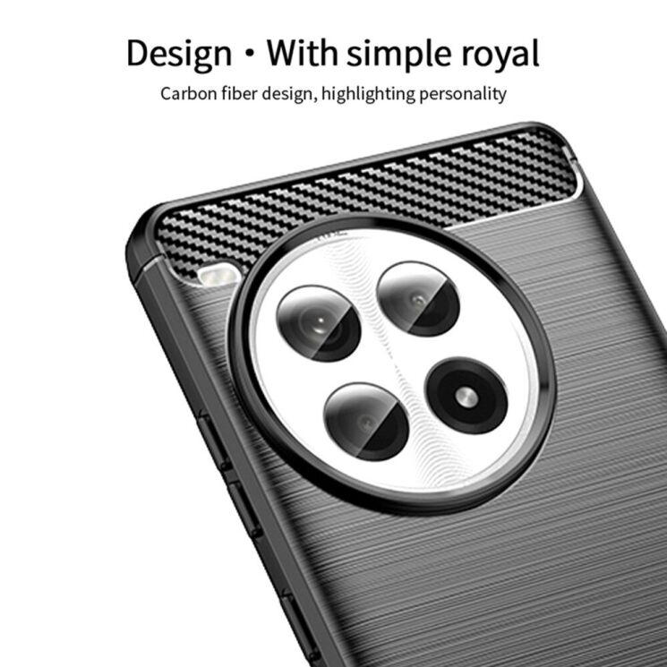 Защитный чехол MOFI Carbon Fiber для OnePlus Ace 3 Pro - Red: фото 4 из 9