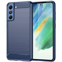 Защитный чехол UniCase Carbon для Samsung Galaxy S21 FE (G990) - Blue: фото 1 из 9