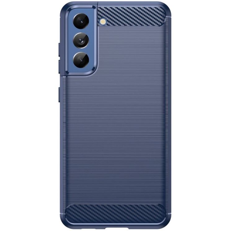 Защитный чехол UniCase Carbon для Samsung Galaxy S21 FE (G990) - Blue: фото 3 из 9