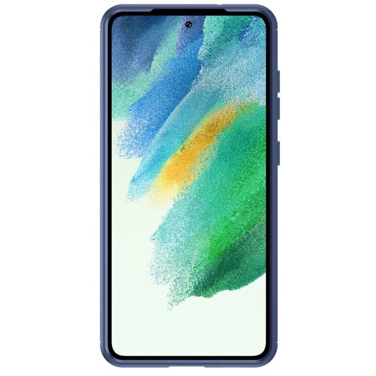 Защитный чехол UniCase Carbon для Samsung Galaxy S21 FE (G990) - Blue: фото 2 из 9