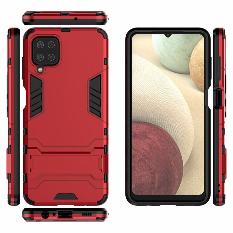 Защитный чехол UniCase Hybrid для Samsung Galaxy A12 (A125) / A12 Nacho (A127) - Red: фото 3 из 7