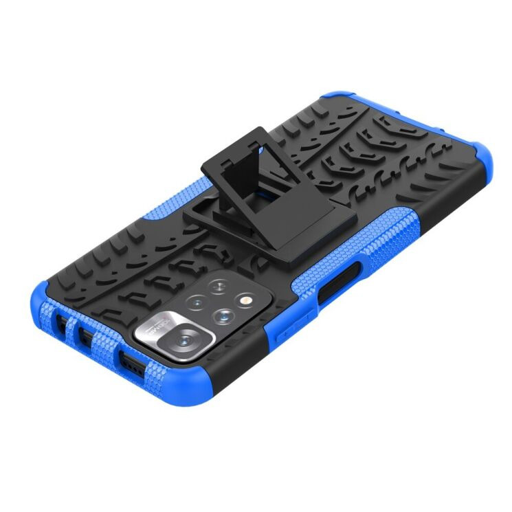 Противоударный чехол UniCase Hybrid X для Xiaomi Redmi Note 11 Pro (Chinese) / Note 11 Pro+ - Blue: фото 6 из 18