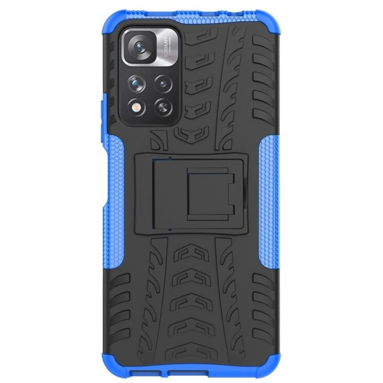 Противоударный чехол UniCase Hybrid X для Xiaomi Redmi Note 11 Pro (Chinese) / Note 11 Pro+ - Blue: фото 2 из 18
