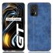 Защитный чехол UniCase Leather Series для Realme GT - Blue (282810L). Фото 1 из 8