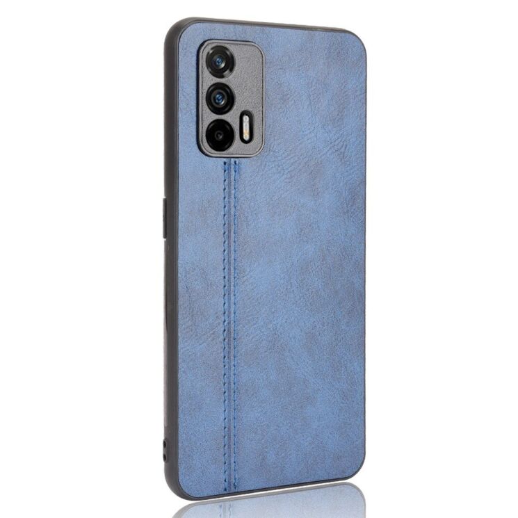 Защитный чехол UniCase Leather Series для Realme GT - Blue: фото 3 из 8