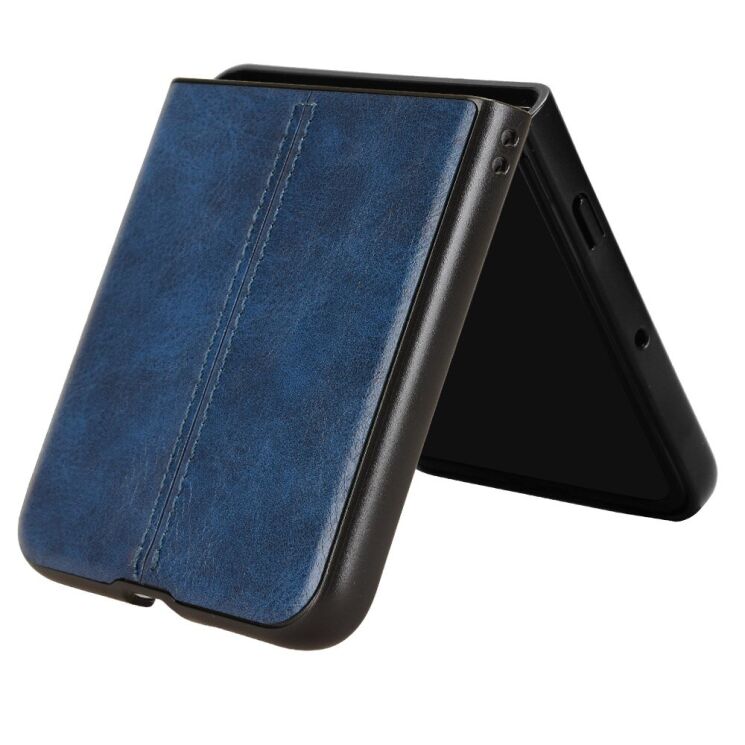 Защитный чехол UniCase Leather Series (FF) для Motorola Razr 60 Ultra / Razr 70 Ultra - Blue: фото 4 из 7