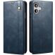 Защитный чехол UniCase Leather Wallet для Apple iPhone 16 Plus - Blue (360611L). Фото 1 из 10