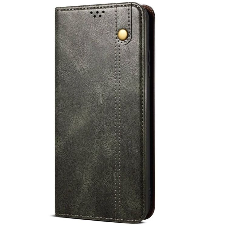 Защитный чехол UniCase Leather Wallet для Xiaomi Redmi Note 14S - Green: фото 6 из 7