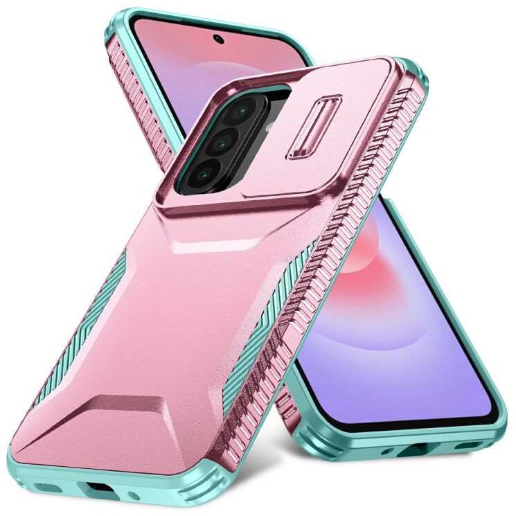 Захисний чохол UniCase Shuttle Guard для Samsung Galaxy A27 (A276) - Pink / Green: фото 1 з 7