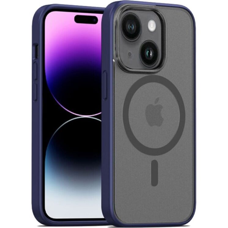 Защитный чехол UniCase Spectre Series для Apple iPhone 15 - Navy Blue: фото 1 из 15