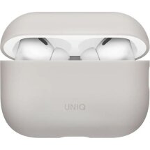 Защитный чехол UNIQ Lino для AirPods Pro 3 (UNIQ-AIRPODSPRO3- LINOBEGIVY) - Gray: фото 1 из 11