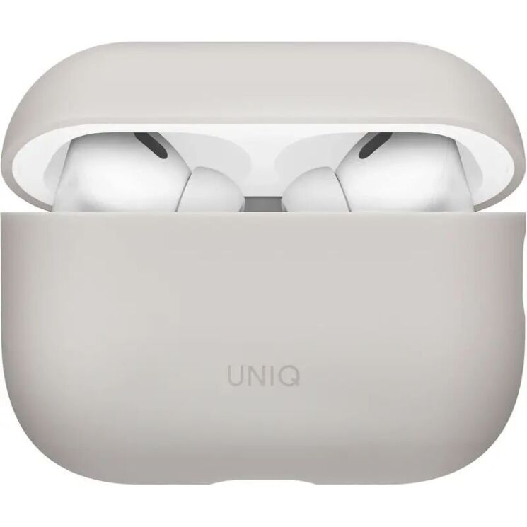 Защитный чехол UNIQ Lino для AirPods Pro 3 (UNIQ-AIRPODSPRO3- LINOBEGIVY) - Gray (390182H) Защитный чехол UNIQ Lino для AirPods Pro 3 (UNIQ-AIRPODSPRO3- LINOBEGIVY) - Gray: фото 1 из 11