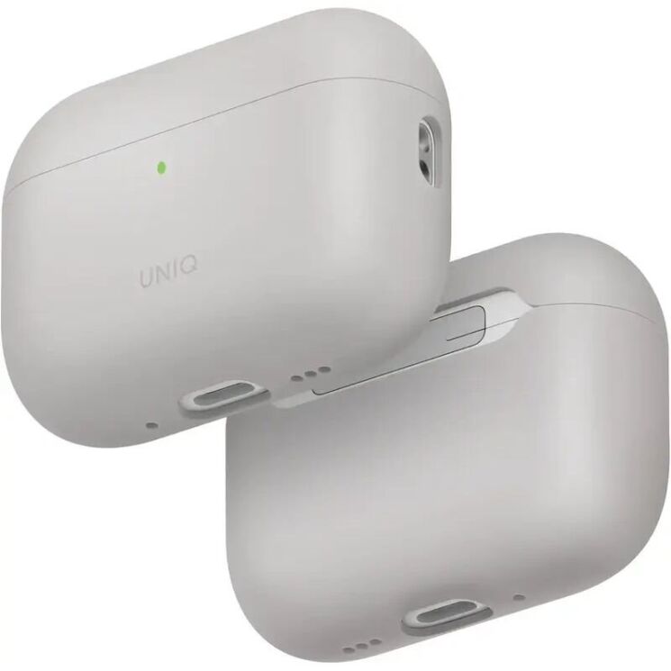 Защитный чехол UNIQ Lino для AirPods Pro 3 (UNIQ-AIRPODSPRO3- LINOBEGIVY) - Gray (390182H) Защитный чехол UNIQ Lino для AirPods Pro 3 (UNIQ-AIRPODSPRO3- LINOBEGIVY) - Gray: фото 3 из 11