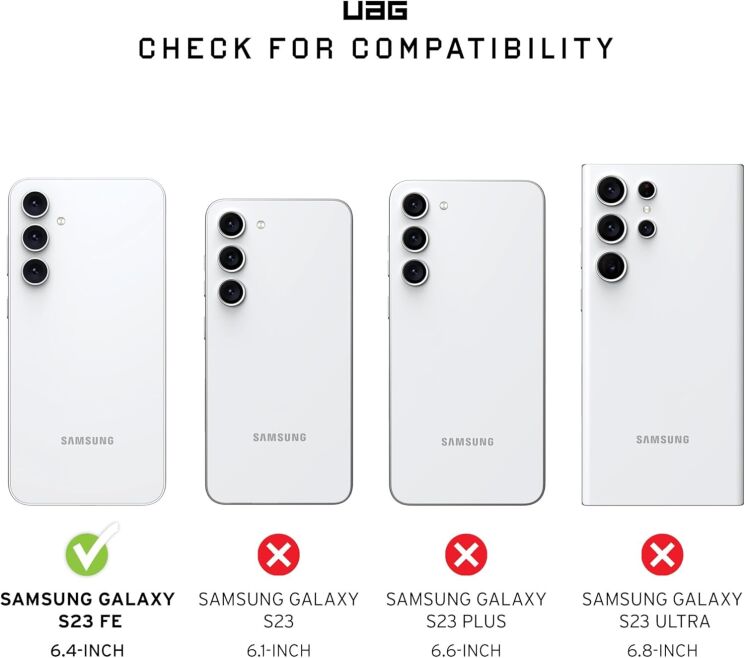 Защитный чехол URBAN ARMOR GEAR (UAG) Pathfinder для Samsung Galaxy S23 FE (S711) 214410117272 - Olive Drab: фото 10 из 14