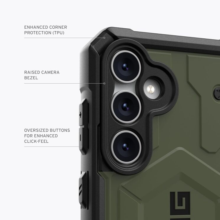 Защитный чехол URBAN ARMOR GEAR (UAG) Pathfinder для Samsung Galaxy S23 FE (S711) 214410117272 - Olive Drab: фото 12 из 14