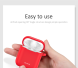 Защитный чехол USAMS Silicone Case для Apple AirPods 1 / 2 - Black (204504B). Фото 7 из 16