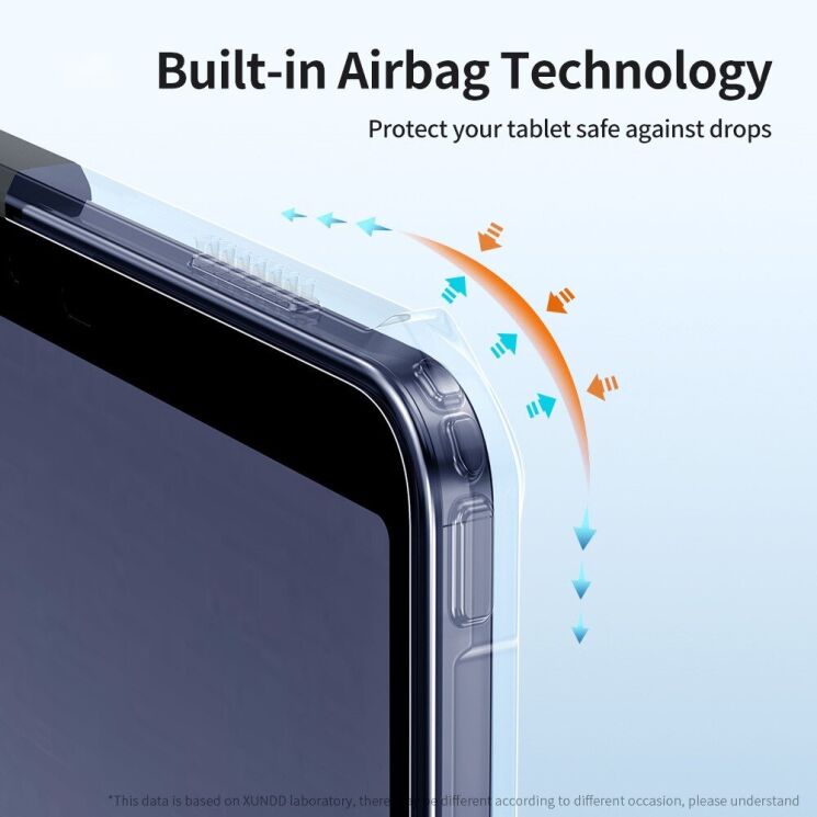 Захисний чохол XUNDD Slim T для Samsung Galaxy Tab A9 (X110/115) - Black: фото 3 з 6