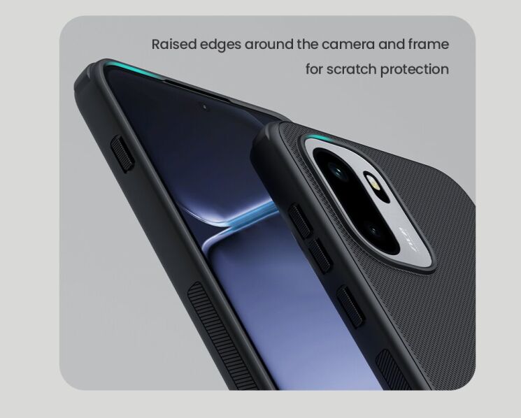 Захисний (PC+TPU) чохол NILLKIN Frosted Shield Pro для OnePlus 15R / Ace 6 / Ace 6T - Black: фото 11 з 17