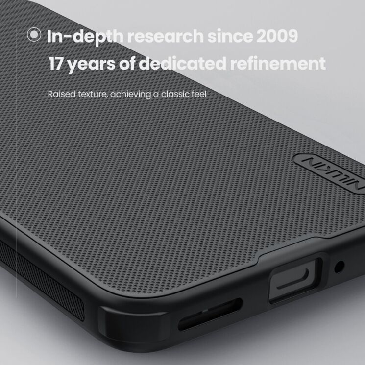 Захисний (PC+TPU) чохол NILLKIN Frosted Shield Pro для OnePlus 15R / Ace 6 / Ace 6T - Black: фото 6 з 17