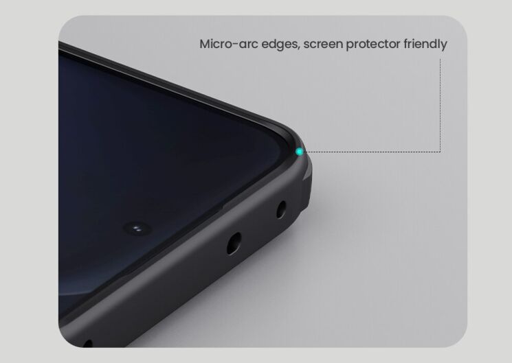 Захисний (PC+TPU) чохол NILLKIN Frosted Shield Pro для OnePlus 15R / Ace 6 / Ace 6T - Black: фото 14 з 17