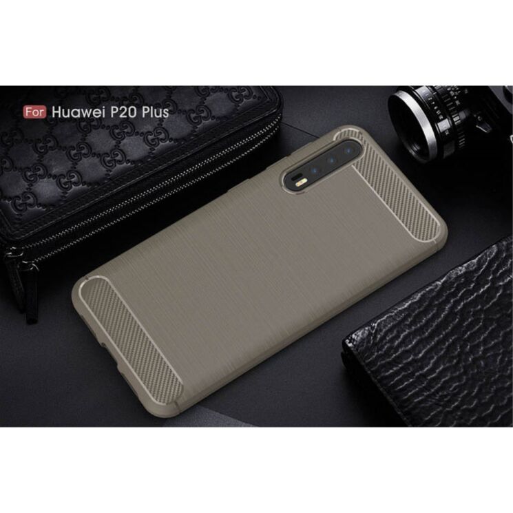 Силиконовый (TPU) чехол UniCase Carbon для Huawei P20 Pro - Grey (187602H) Силиконовый (TPU) чехол UniCase Carbon для Huawei P20 Pro - Grey: фото 2 из 11
