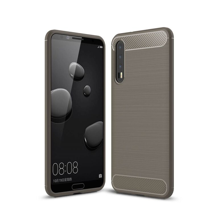 Силиконовый (TPU) чехол UniCase Carbon для Huawei P20 Pro - Grey (187602H) Силиконовый (TPU) чехол UniCase Carbon для Huawei P20 Pro - Grey: фото 1 из 11