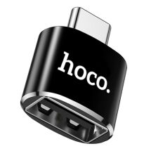 Адаптер HOCO UA5 Type-C to USB - Black: фото 1 з 4