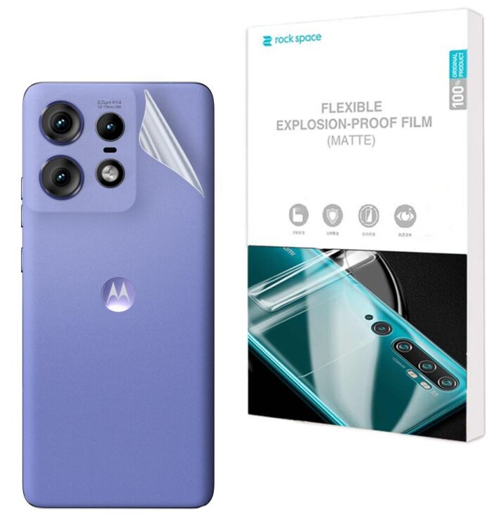 Антиблікова плівка на задню панель RockSpace Explosion-Proof Matte для Motorola Edge 50 Pro: фото 1 з 9